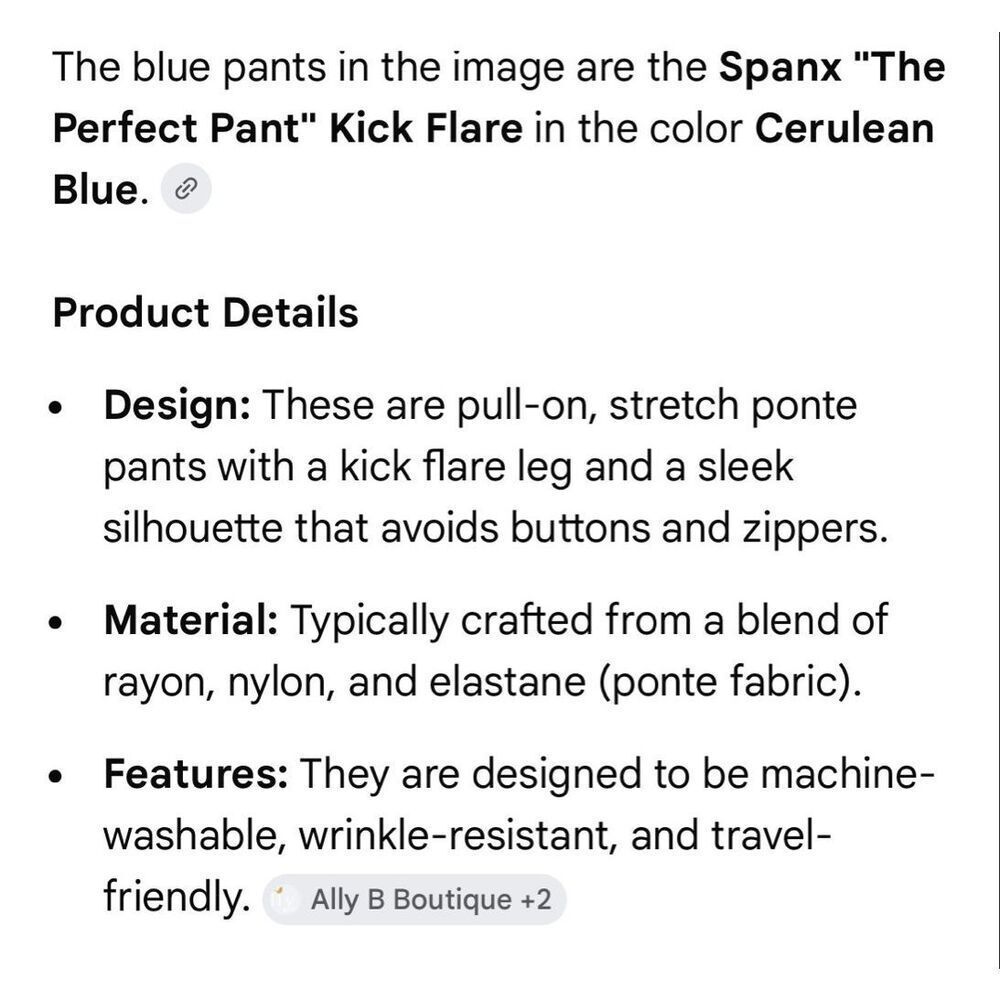 SPANX | the perfect pant kick flare cerulean blue L - Picture 3 of 11
